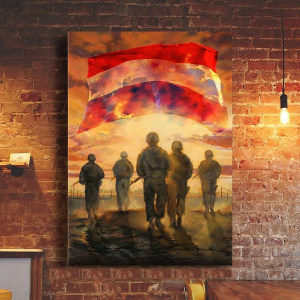 Netherland Flag Poster Honor Dutch Soldiers Veterans Memorial Portrait Poster & Canvas Gift For Friend Family Birthday Home Decor Wall Art Visual Art Printnd