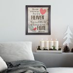 Because Someone We Love Is In Heaven Portrait Canvas & Poster Gift For Memorial Birthday Gift Home Decor Wall Art Printnd