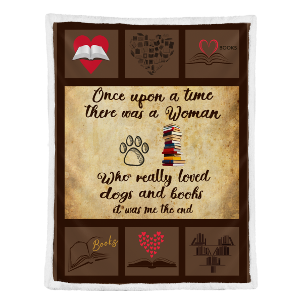 Book Lover Blanket Gift For Bookworm Reading Lover Librarian Love Dogs And Books Fleece Blanket Gift For Book Lovers Birthday Gift Home Decor Bedding Couch Sofa Soft and Comfy Cozy Printnd