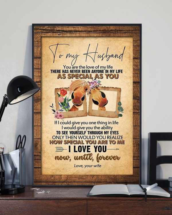 To My Husband You Are The Love Of My Life Portrait Poster And Canvas Gift For Husband For Valentine's Day Home Decor Wall Art Visual Art Printnd