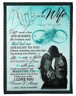 To My Wife Marrying You Was The Best Decision, Couple Fleece Blanket Home Decor Bedding Couch Sofa Soft And Comfy Cozy Gift For Valentine's Day To Wife Printnd
