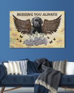 Love Labrador - Missing You Always Memorial Landscape Poster & Canvas Gift for Dog Lovers Birthday Gift Home Decor Wall Art Visual Art Printnd