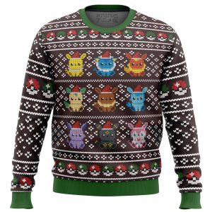 Pokemon Eeveelution Ugly Christmas Sweater Printnd