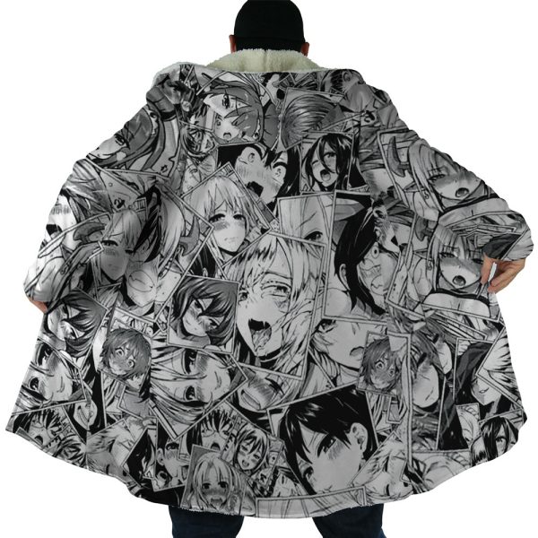 Ahegao Manga Collage Dream Cloak Coat