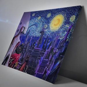 Akatsuki Amekagure Naruto Starry Night Canvas Print Wall Art
