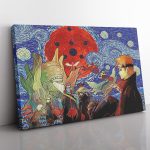 Akatsuki Infinite Tsukuyomi Naruto Starry Night Canvas Print Wall Art