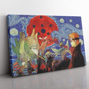 Akatsuki Infinite Tsukuyomi Naruto Starry Night Canvas Print Wall Art