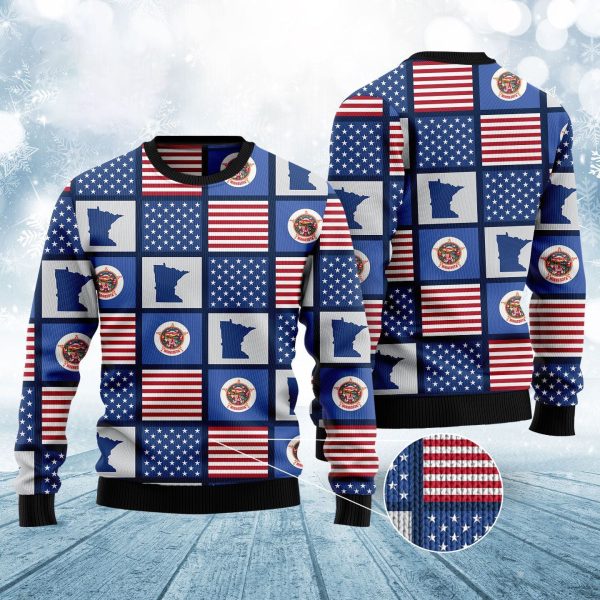 Amazing Minnesota Ugly Christmas Sweater - Unisex Sweater Christmas Outfit