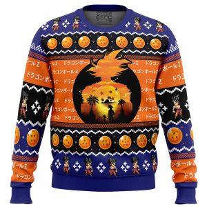 Beautiful Sunset Dragon Ball Z Ugly Christmas Sweater