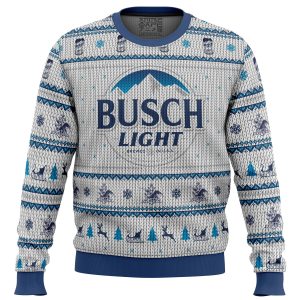 Busch Light Ugly Christmas Sweater Printnd