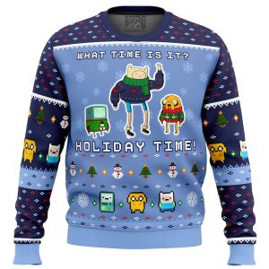 Adventure Time Christmas Time Ugly Christmas Sweater Printnd