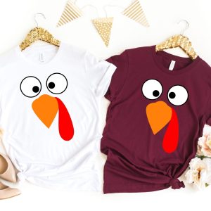 Turkey Face Shirt - Thanksgiving Shirt Printnd
