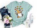 Fall Leaves Gnome Shirt - Fall Gnomes Shirt Printnd