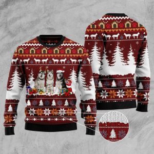 Cute Alaskan Ugly Christmas Sweater - Xmas Ugly Sweater