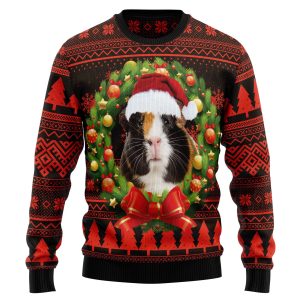Cute Guinea Pig Xmas Ugly Sweater - Christmas Outfits Gift - Ugly Christmas Sweater