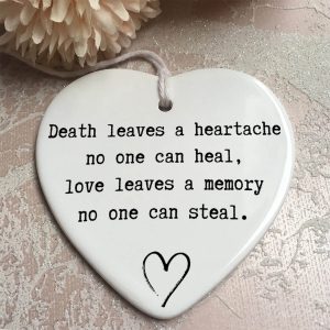 Love Leaves a Memory no One can Steal Remembrance Christmas Ornament Printnd