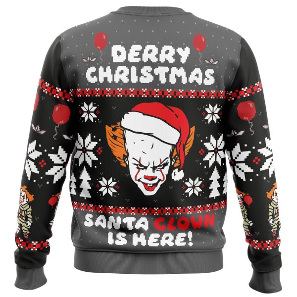 Derry Christmas Pennywise the Clown Ugly Christmas Sweater