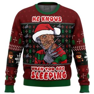 Fred Claws Christmas Freddy Krueger Ugly Christmas Sweater