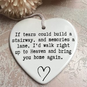 I'd Walk Right Up To Heaven And Bring You Home Again Remembrance Christmas Ornament Printnd