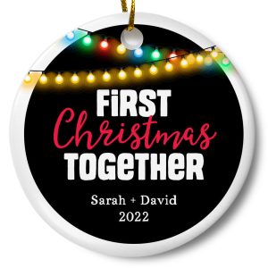 Personalized First Christmas Together Ornament Printnd