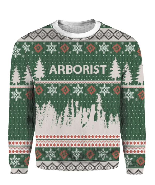 Green Arborist Christmas Ugly Sweater