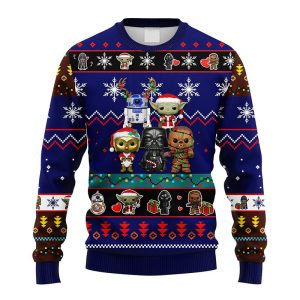 Xmas Star Wars Characters Ugly Sweater