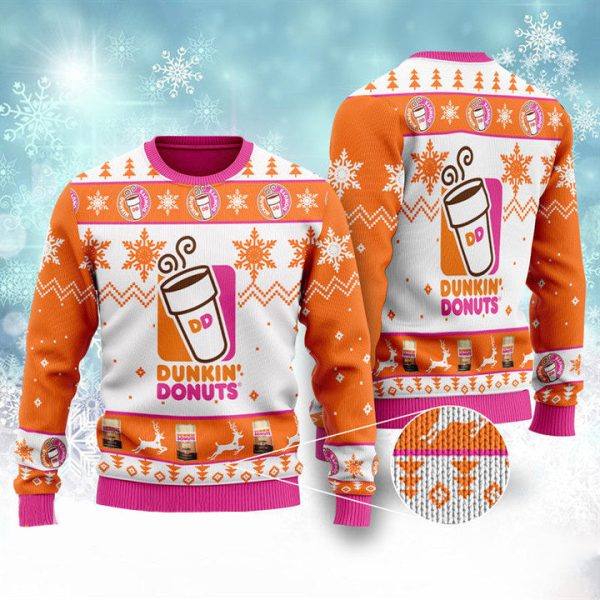 Dunkin' Donuts Ugly Christmas Sweater