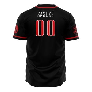 Sasuke Uchiha Naruto Baseball Jersey