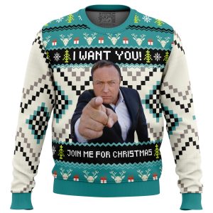 I Want You Alex Jones Ugly Christmas Sweater