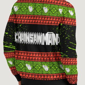 Chainsawman Xmas Unisex Wool Sweater