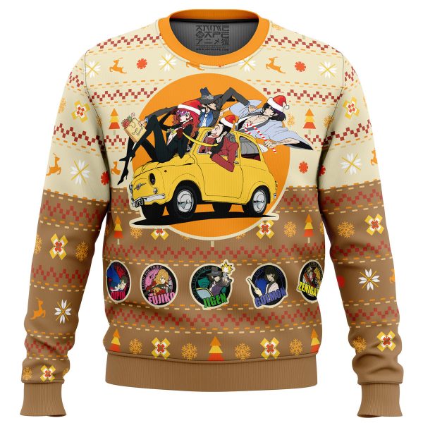 Lupin the 3rd Happy Trip Ugly Christmas Sweater