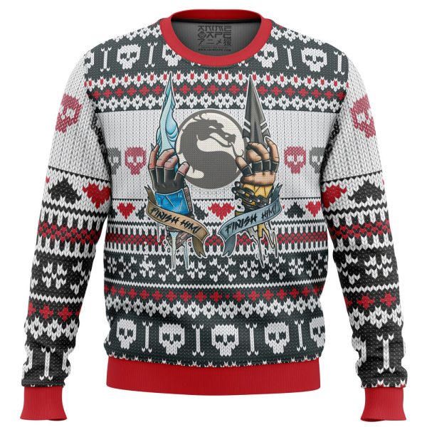 Mortal Kombat Finish Him Ugly Christmas Sweater