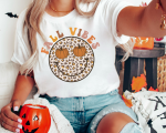 Fall Vibes Halloween T-Shirt Printnd