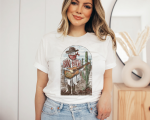 Western Boo Haw Halloween T-Shirt Printnd