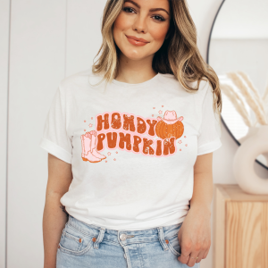 Howdy Pumpkin Halloween T-Shirt Printnd