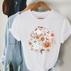 Happy Ghosts Halloween T-Shirt Printnd