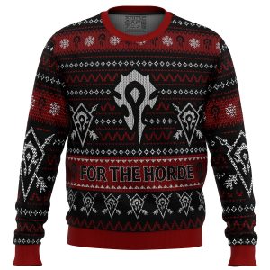 World Of Warcraft For The Horde Ugly Christmas Sweater