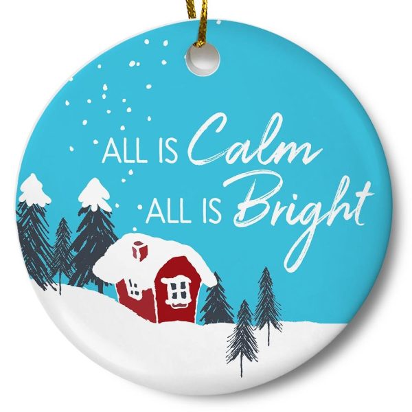 All is Calm All is Bright Ornament Printnd
