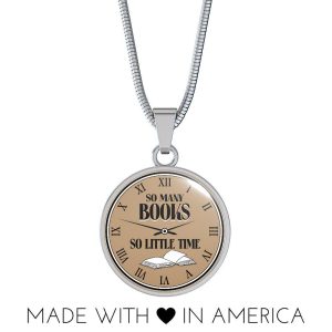 So Many Books So Little Time Necklace Printnd