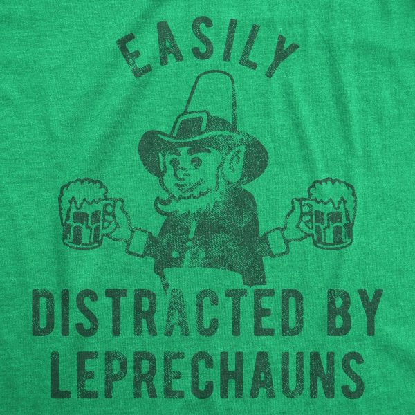 Easily Distracted By Leprechauns Men's Tshirt