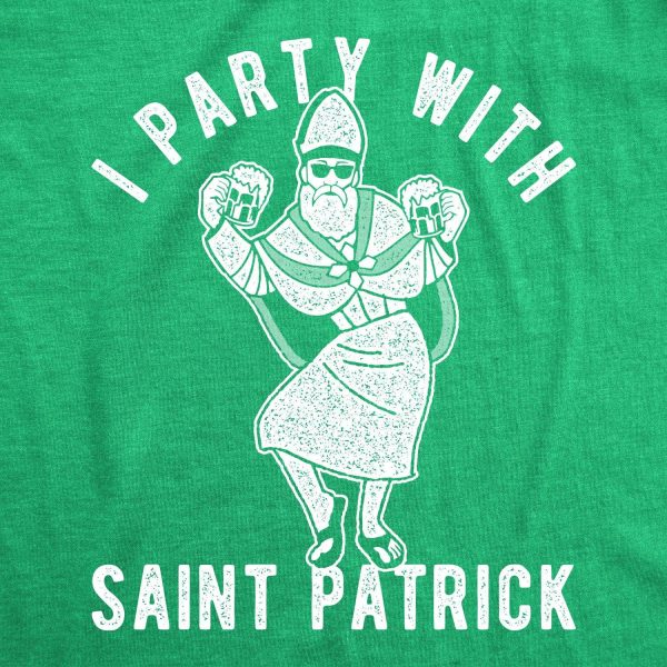 I Party With Saint Patrick Men's Tshirt