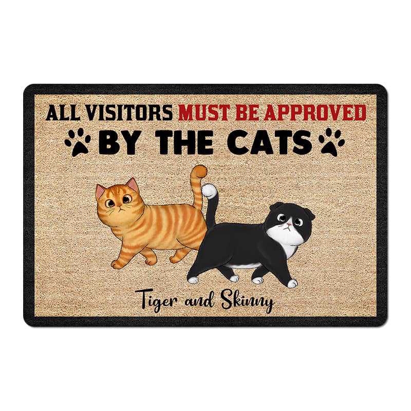 Welcome To My Home - Funny Personalized Cat Decorative Mat