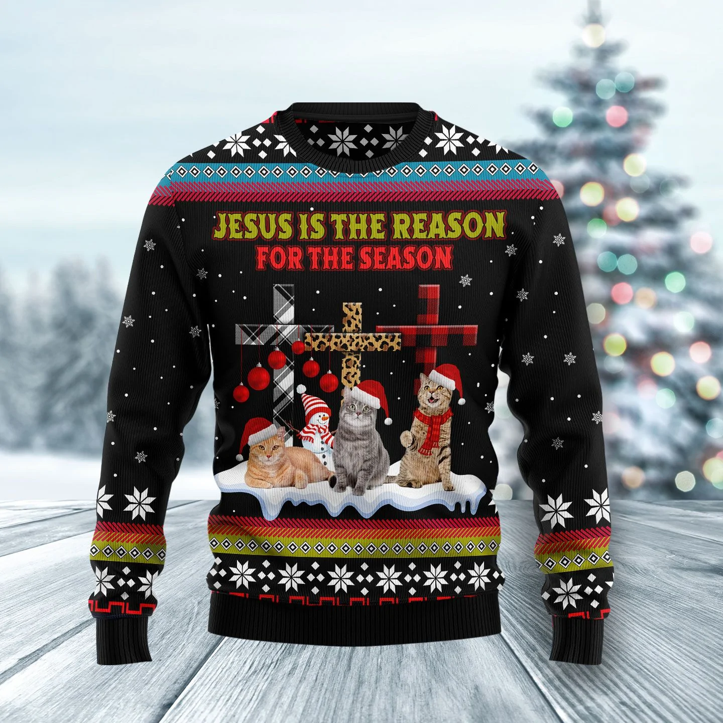 Jesus and hot sale santa sweater