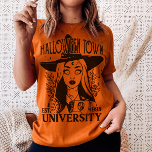 Halloween Town University Tee Printnd
