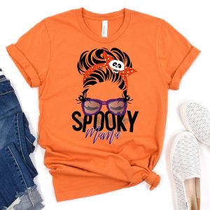 Spooky Mama Halloween Shirt - Mom Halloween Shirt Printnd