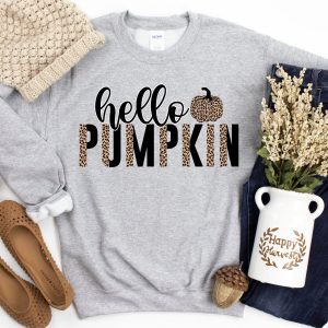 Hello Pumpkin Sweatshirt - Fall Sweatshirt Printnd