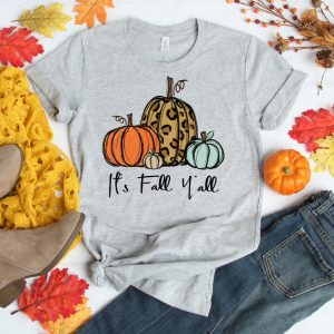 It's Fall Y'all Shirt - Fall Pumpkin Shirt Printnd
