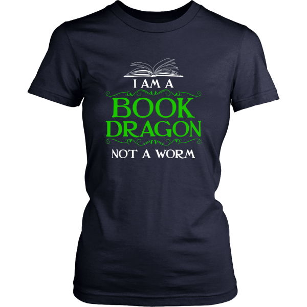 I Am A Book Dragon Not A Worm Shirt Printnd