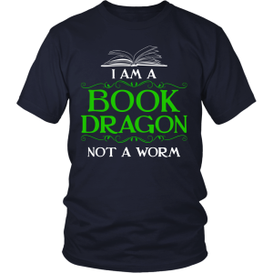 I Am A Book Dragon Not A Worm Shirt Printnd
