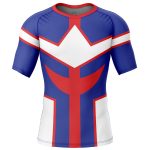 Fullbring Ichigo Bleach Short Sleeve Rash Guard Compression Shirt